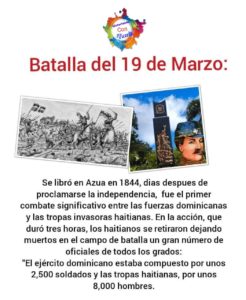A golpe de machete dominicanos defendieron la independencia en la Batalla del 19 de Marzo